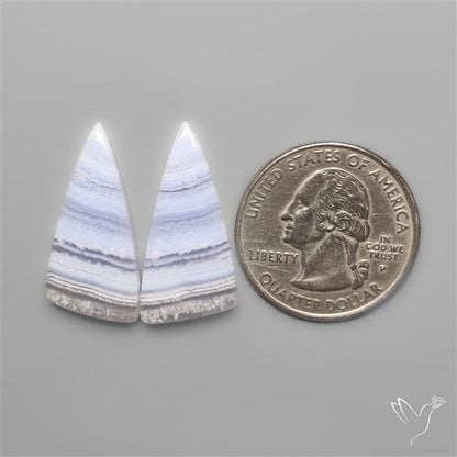 Blue Lace Agates Pair