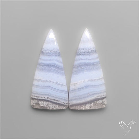 Blue Lace Agates Pair