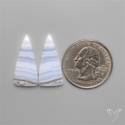 Blue Lace Agates Pair