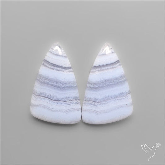 Blue Lace Agates Pair