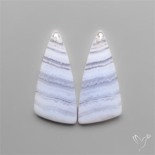 Blue Lace Agates Pair
