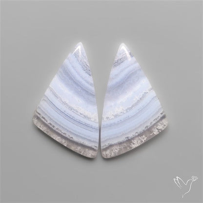 Blue Lace Agates Pair
