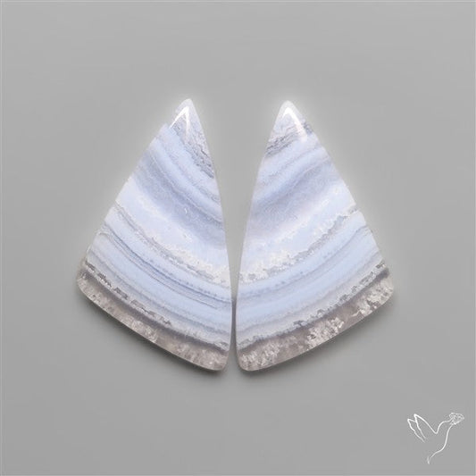 Blue Lace Agates Pair