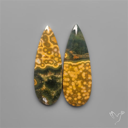 Orbicular Ocean Jaspers Pair