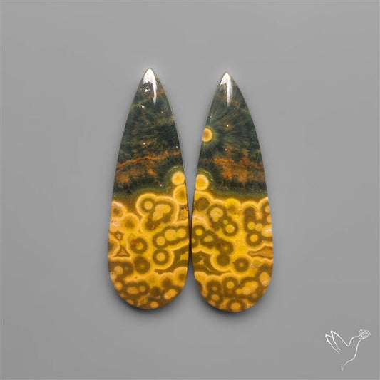 Orbicular Ocean Jaspers Pair