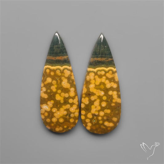 Orbicular Ocean Jaspers Pair