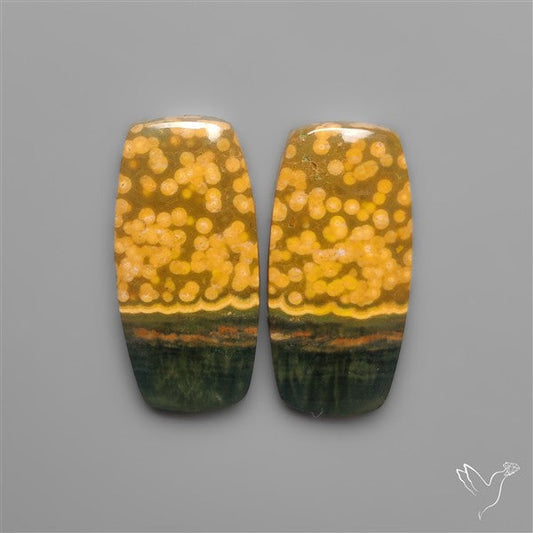Orbicular Ocean Jaspers Pair