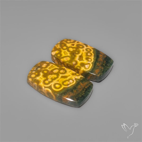 Orbicular Ocean Jaspers Pair