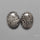 Stingray Black Fossil Corals Pair
