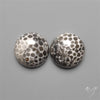 Stingray Black Fossil Corals Pair