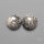 Stingray Black Fossil Corals Pair