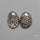 Stingray Black Fossil Corals Pair