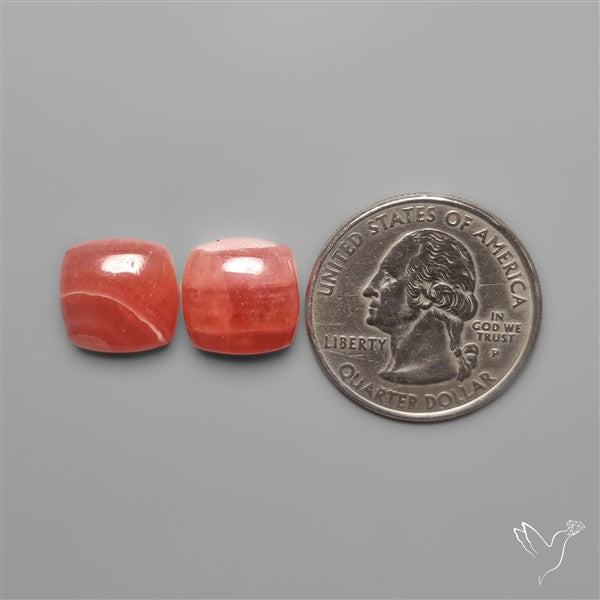Gemmy Rhodochrosite Pair