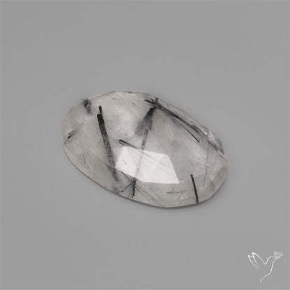 Rose Cut Black Tourmalinated Quartz
