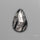 Rose Cut Black Tourmalinated Quartz