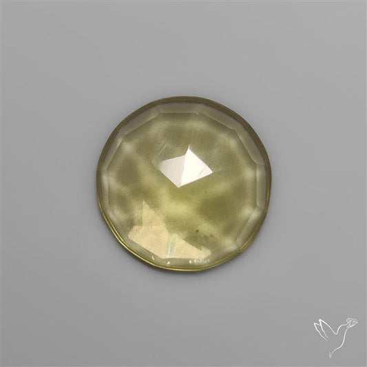 Rose Cut Green Gold Lemon Quartz