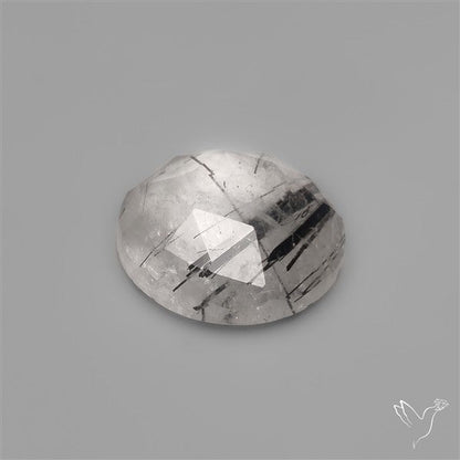 Rose Cut Black Tourmalinated Quartz
