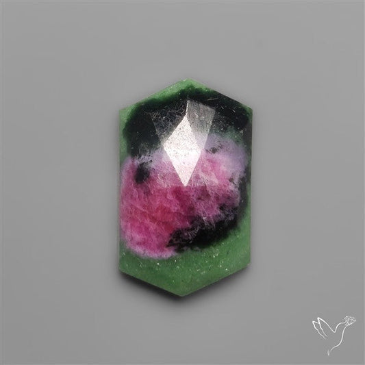 Rose Cut Ruby In Zoisite
