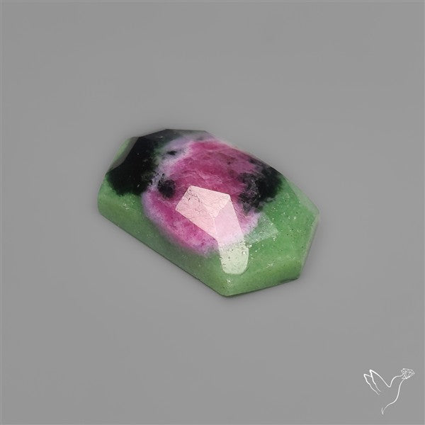 Rose Cut Ruby In Zoisite