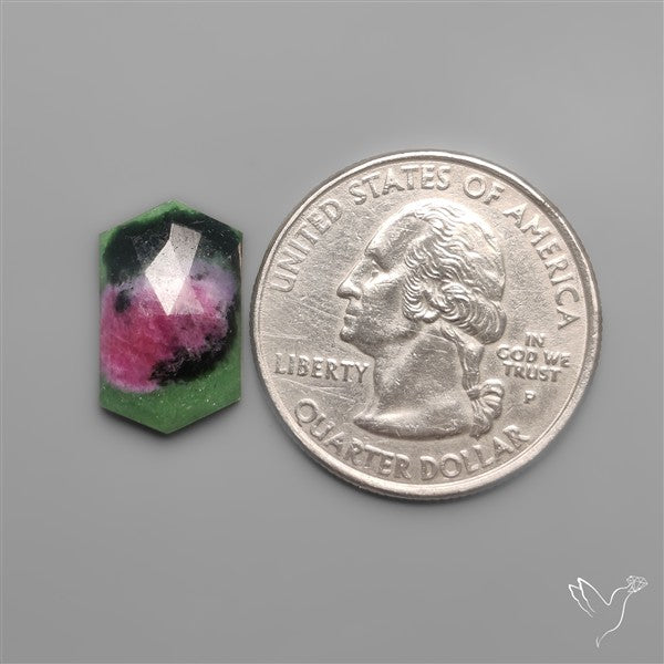 Rose Cut Ruby In Zoisite