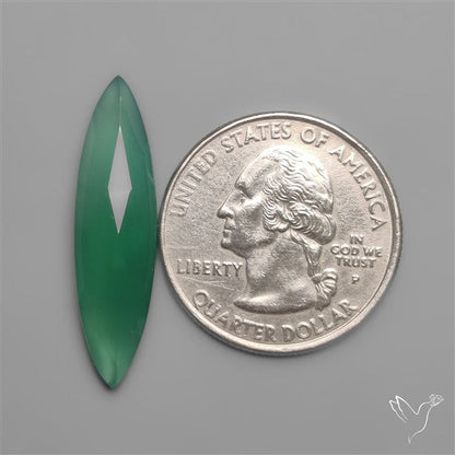 Long Cut Chrome Chalcedony