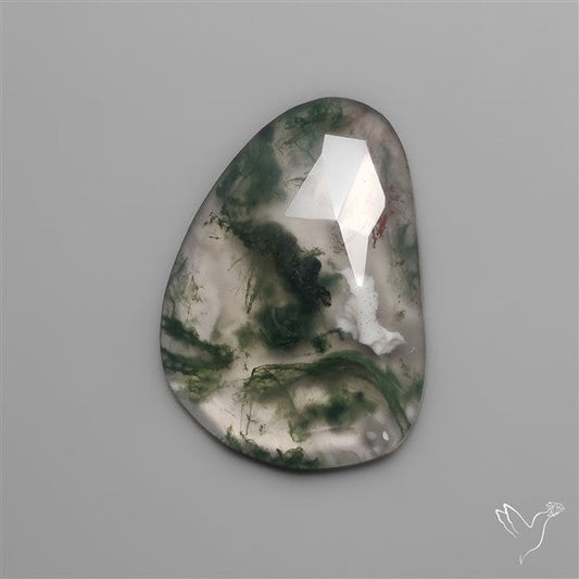 Rose Cut Moss Agate