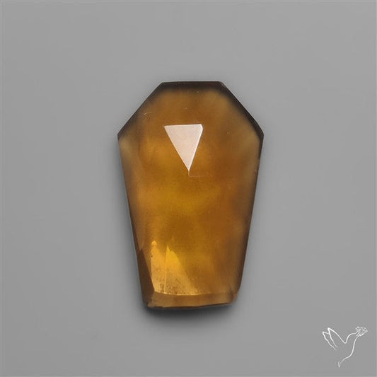 Rose Cut Beer Quartz Coffin