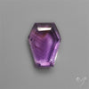 Step Cut Amethyst Coffin Carving