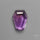 Step Cut Amethyst Coffin Carving