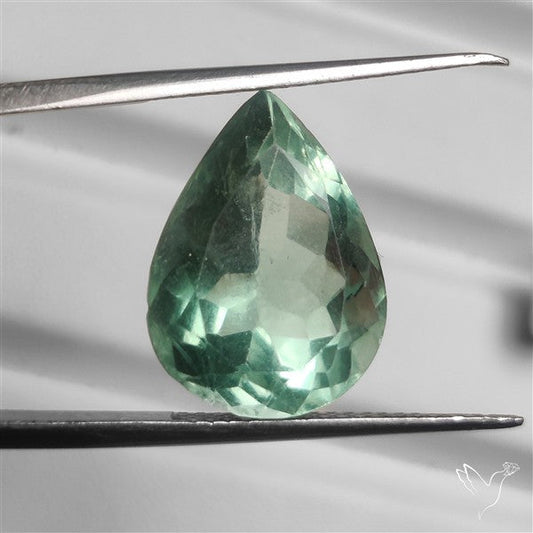 Faceted Mint Green Fluorite