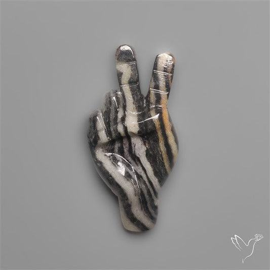 Phantom Calcite Victory Hand Carving