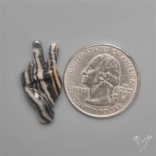 Phantom Calcite Victory Hand Carving
