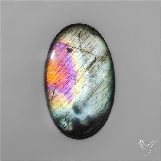 Rainbow Spectrolite Cabochon from Finland