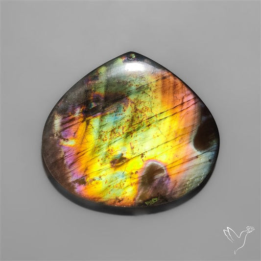 Rainbow Spectrolite Cabochon from Finland