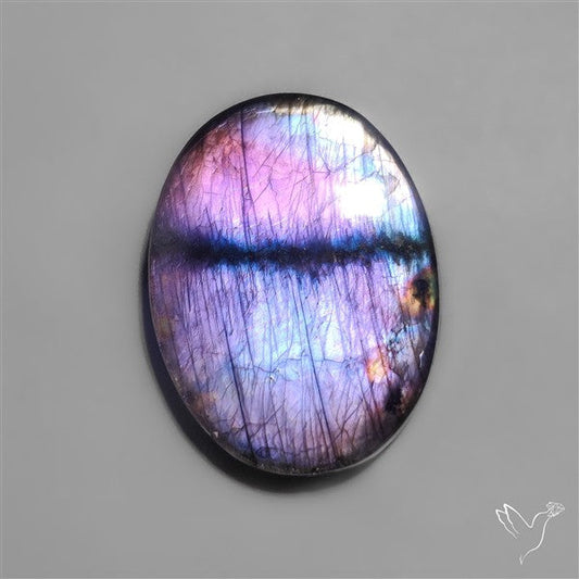 Purple Spectrolite Cabochon from Finland
