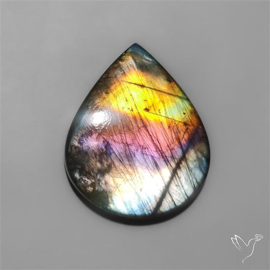 Rainbow Spectrolite Cabochon from Finland