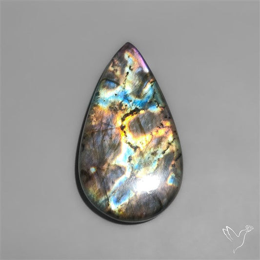 Rainbow Spectrolite Cabochon from Finland