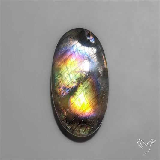 Rainbow Spectrolite Cabochon from Finland