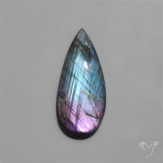 Electric Blue Spectrolite Cabochon from Finland