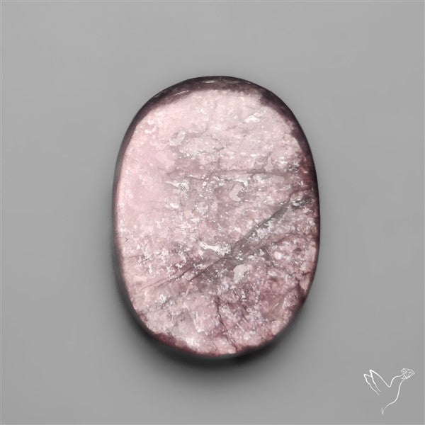 Gem Lepidolite Mica Cabochon Deep Purple