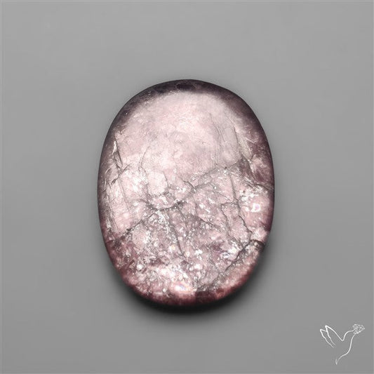 Gem Lepidolite Mica Cabochon Deep Purple