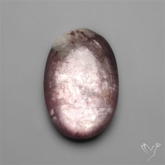 Gem Lepidolite Mica Cabochon Deep Purple