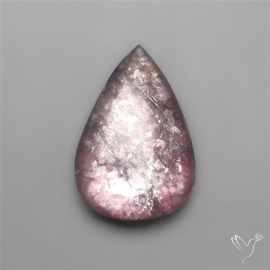 Gem Lepidolite Mica Cabochon Deep Purple