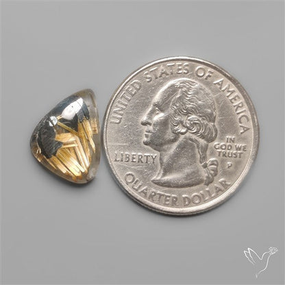 Star Golden Rutilated Quartz Cabochon