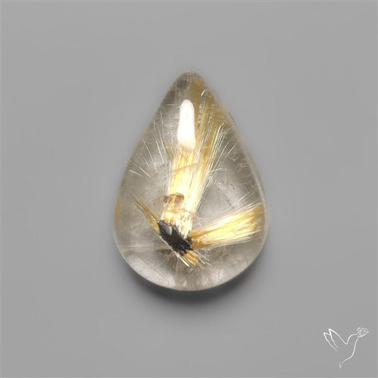 Star Golden Rutilated Quartz Cabochon