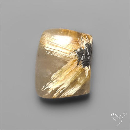 Star Golden Rutilated Quartz Cabochon