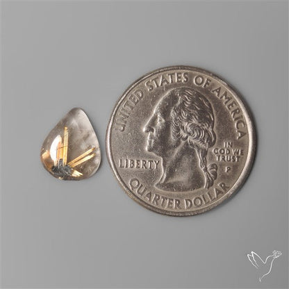 Star Golden Rutilated Quartz Cabochon