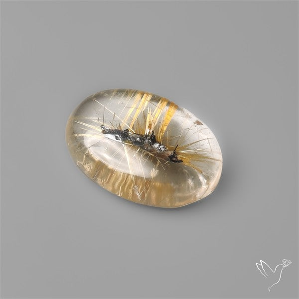 Star Golden Rutilated Quartz Cabochon