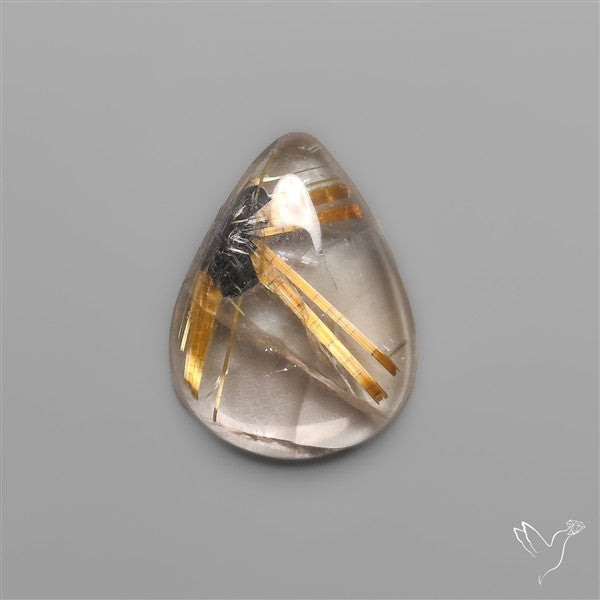 Star Golden Rutilated Quartz Cabochon