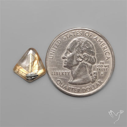 Star Golden Rutilated Quartz Cabochon